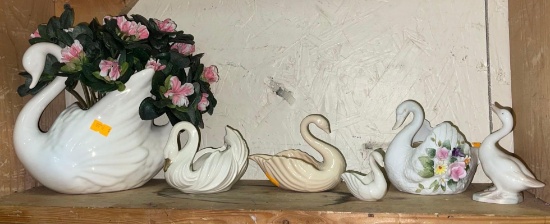 Lot of Swan Figurines