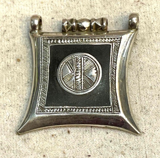 Scandinavian Sterling Silver Pendant- Not Marked but Tested