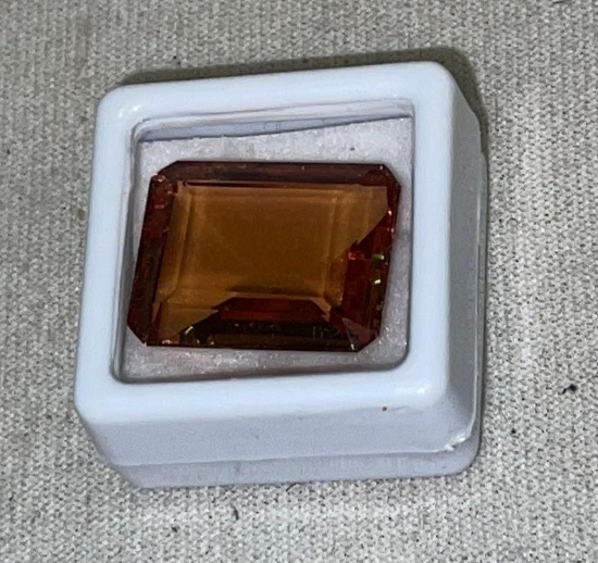 28.65ct Color Changing Alexander? Emerald Cut Gemstone