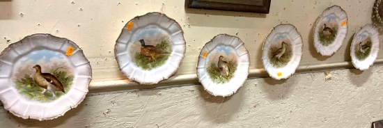 6 Bird Plates from Germany