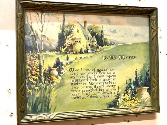 Vintage Framed to my Mother Art
