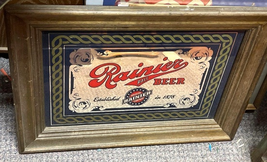 Rainier Beer Mirror 23" x 17"