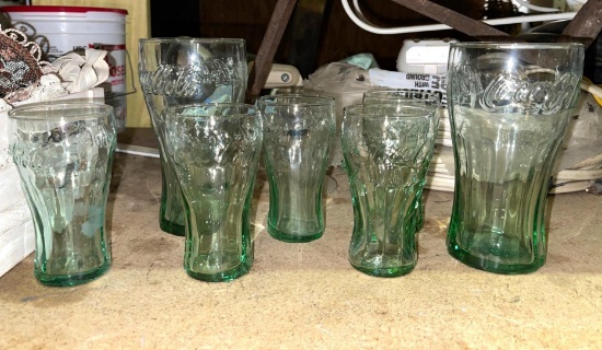7 Coca Cola Glasses