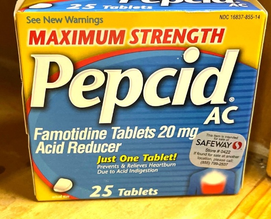 New Pepcid AC 25 Tablets- In Date
