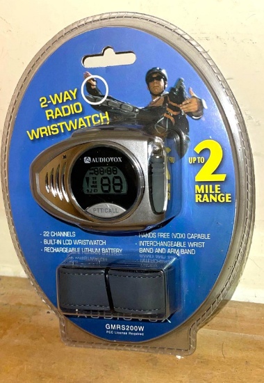 New Audiovox 2 way Radio Wristwatch
