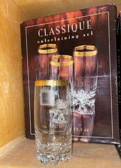 New Classique 6 Hi Ball 12.05 oz Glasses Made in Turkey