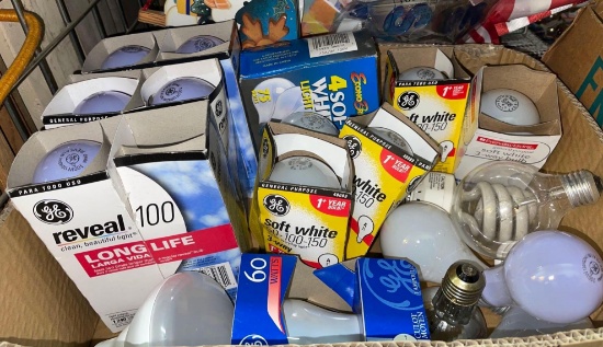 Box full of Light Bulbs