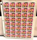 Very Scarce Elvis Stamps 40 Stamps on Full Sheet- Issue 1993- Mint Condition