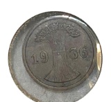 1936f 2 Deutsches Reich Reichspfennig