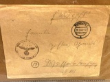 Remarkable Envelope Dated 1944 From Nazi Soldier to His Folks Back Home SuperB Condition- Scarce
