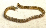 Sterling Silver Diamond Bracelet