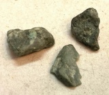 3 Large Blue Sapphires as Found in Nature Rough shapes 401.50 TCW