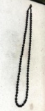 Chinese Black Bead Necklace 20th Century