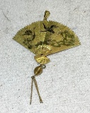 Japanese Articulated fan Pendant- Opens and closes- Very Cute and a lot of fun