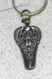 Vintage Nuvo Sterling Charm Necklace- British they made high quality in the 1950's