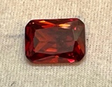 26.20ct Blood red Ruby Emerald cut Gemstone