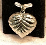 Sterling Silver Heart pendant c:1960-70