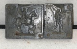 2 Molds for Lead toy Soldiers