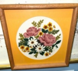 Framed Vintage Needle Point Art 13
