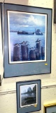 2 Framed Bird/ Ocean Art by Newbold