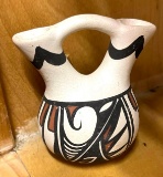 Acoma Wedding Vase Dated 1989 Signed Tibua
