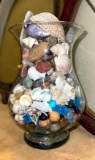 Vase Full of Shells and Rocks