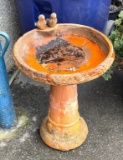 Terra Cotta Bird Bath