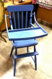 Vintage Wood High Chair
