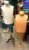 2 Mannequin Busts on Stands