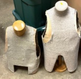 2 Mannequin Busts - one is on a Stand