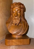 Quality Wood Carved Jesus w/ Crown of Thorns- One Sensational Life Like - Great Artist