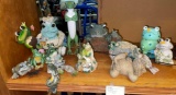 Lot of Frog Yard Art