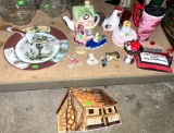 Collectible Plates, Tea pot and Figurines
