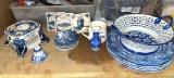 Lot of Blue and White China