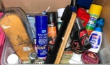 Bin full of Shoe shine/ Cleaners, shoe Laces, Brushes etc