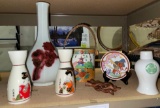 Oriental Lot- Vase, Drink Bucket, saki Glasses and More