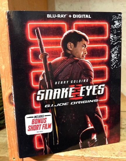 New and sealed Snake Eyes GI Joe Origins Blu Ray and Digital