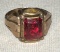 Vintage 14k Gold and Ruby Ring size 10