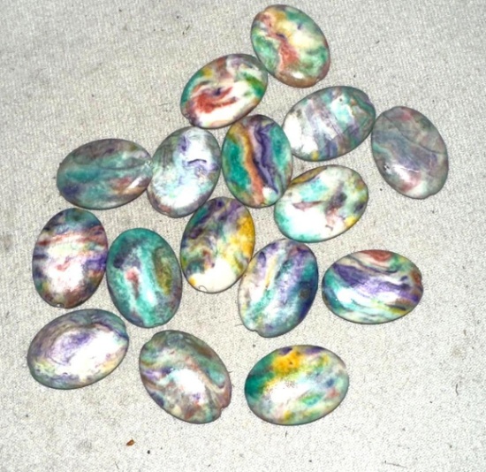 Fanciful Color Pottery Beads- Ready to be strung for a necklace
