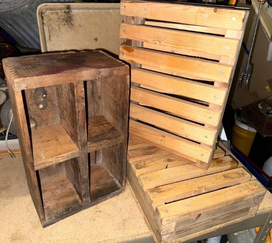 3 Wooden Crates