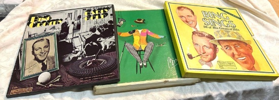 3 Bing Crosby Sets- Early Gold 4 LPS, Bing/ DECCA 5 LPS, 96 Hits 8 LPS- Like New- Very Clean