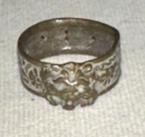 Rare Bronze ring from Byzantine Era - Image is a Lion
