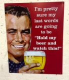 Metal Beer Sign 15