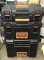 Ridgid Portable Rolling Tool Box- 3 tool boxes on Wheels- with Contents
