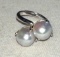 Sterling Silver Pearl Ring size 5