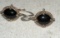 Sterling Silver and onyx Earrings