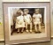 Framed Picture of Little Kids Kissing 18 1/2
