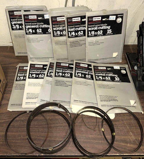 Box FULL of Craftsman Band Saw Blades 1/8" W x 62" Long 15 Teeth Per Inch
