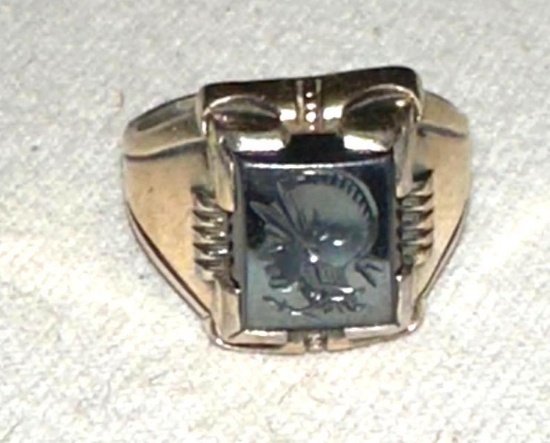 Vintage Men's Sterling/ 10k Ring size 9