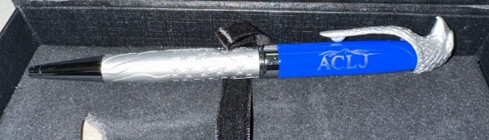ACLJ Ball Point Pen with Handsome Eagle in Gift Box